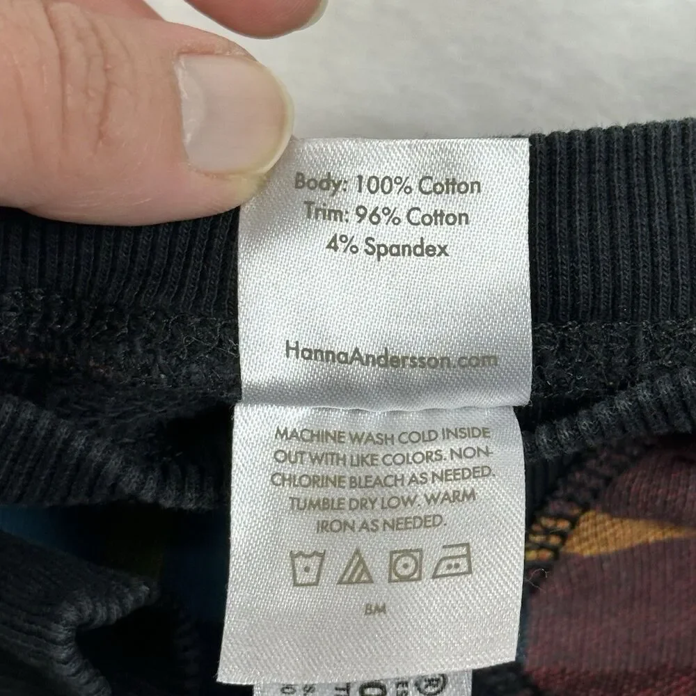 Hanna‎ Andersson Girls Plaid Sweatshirt Size 10 140cm Crewneck Pullover